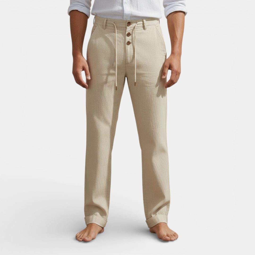 Markus Berlin Herren Lockere Hose, Vorderansicht