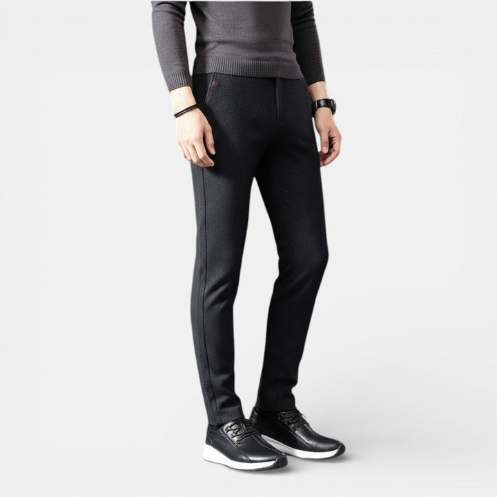 Markus Berlin Herren Schlanke Tapered-Hose, Vorderansicht