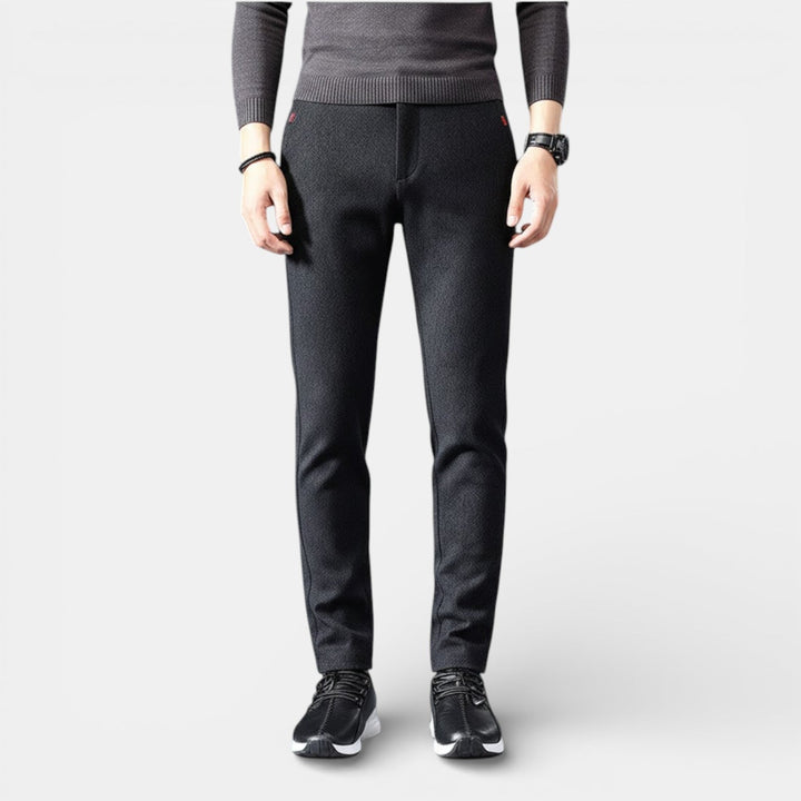 Markus Berlin Herren Schlanke Tapered-Hose, Vorderansicht