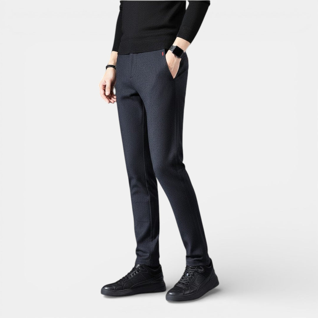 Markus Berlin Herren Schlanke Tapered-Hose, Vorderansicht