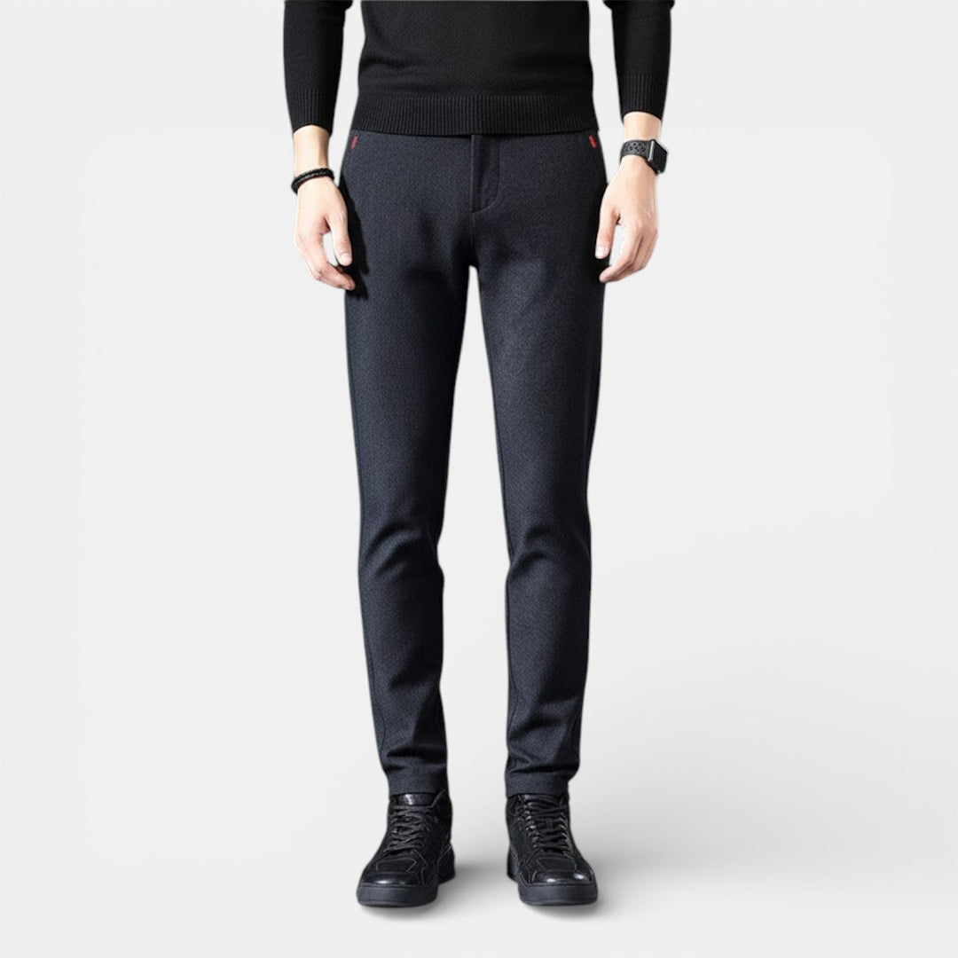 Markus Berlin Herren Schlanke Tapered-Hose, Vorderansicht