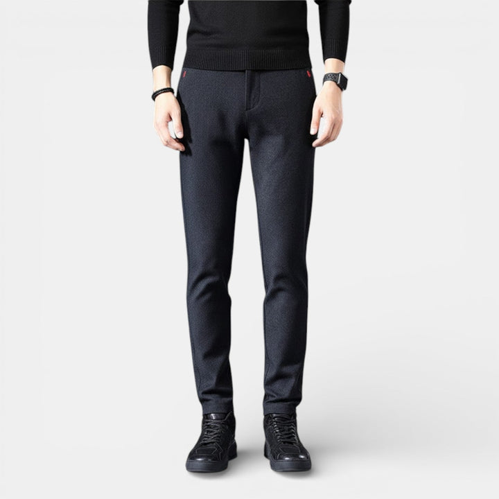 Markus Berlin Herren Schlanke Tapered-Hose, Vorderansicht