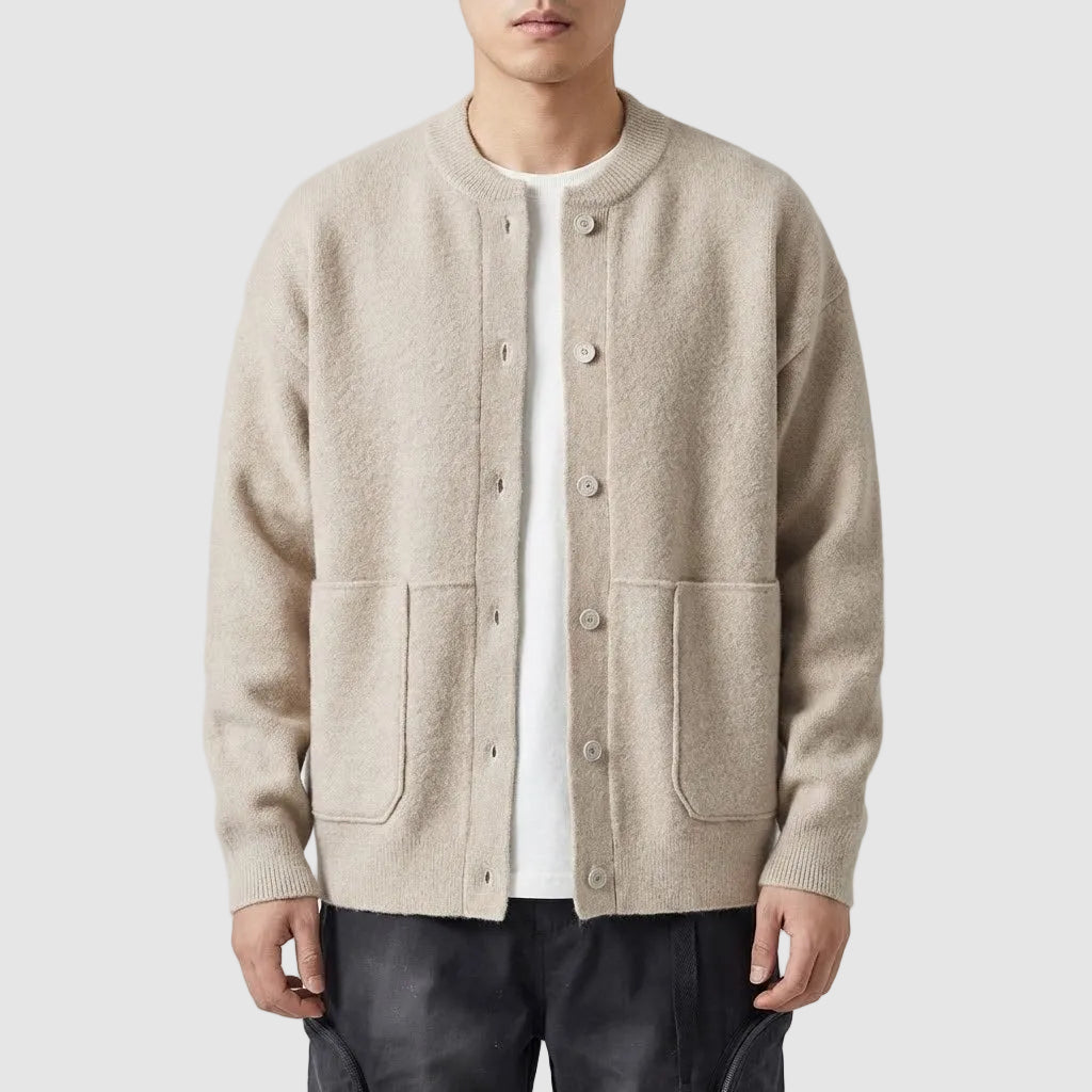 Markus Berlin Herren Strickjacke, Vorderansicht