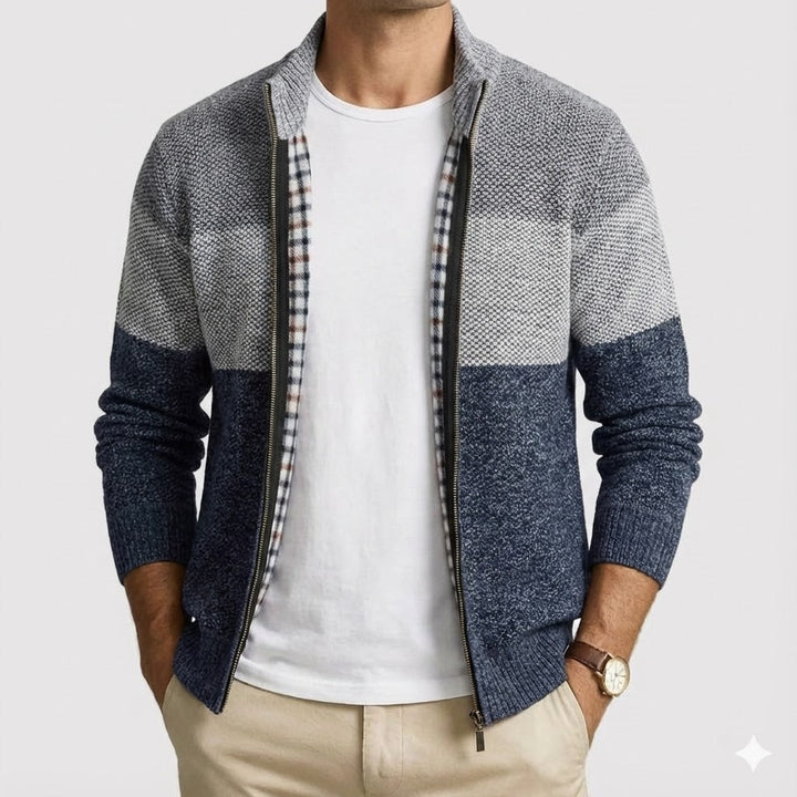 Markus Berlin Herren Strickcardigan, Vorderansicht