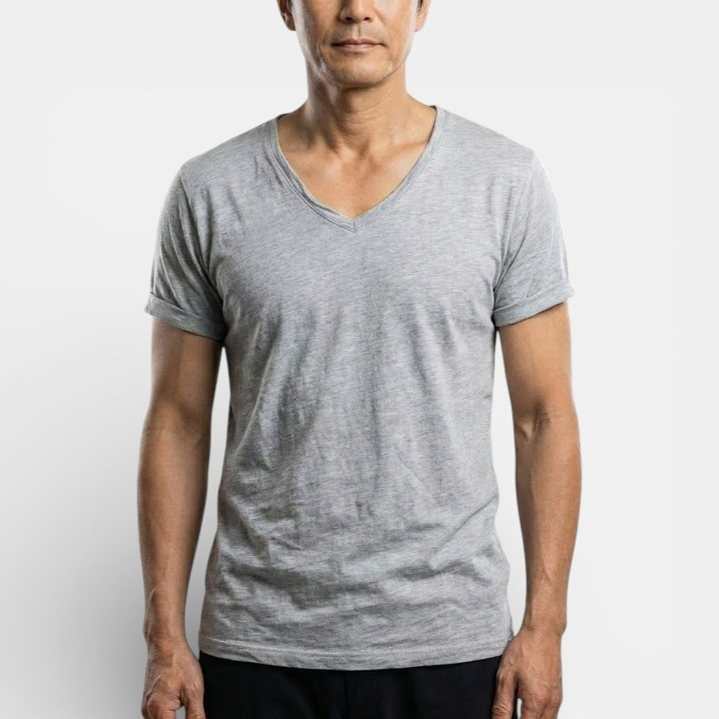Markus Berlin Herren Ultraweiches Basic-T-Shirt, Vorderansicht