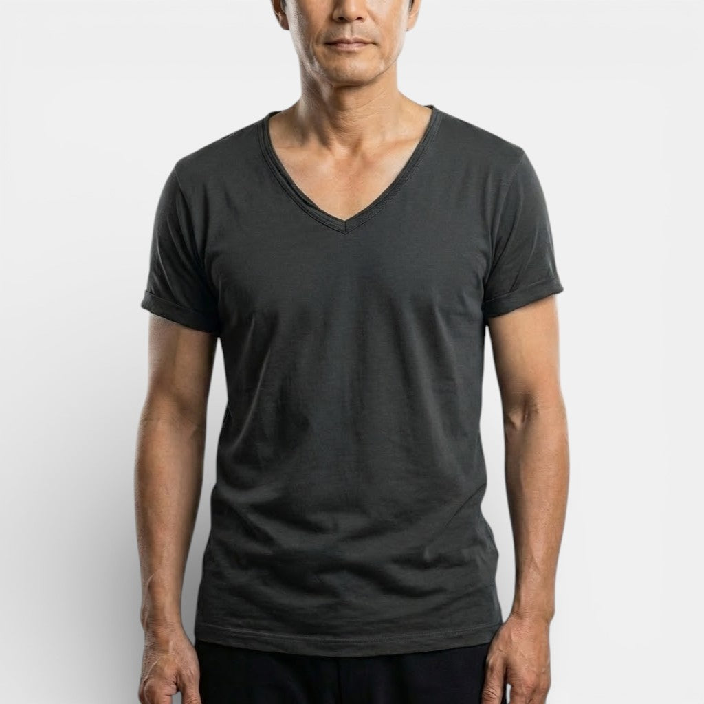 Markus Berlin Herren Ultraweiches Basic-T-Shirt, Vorderansicht