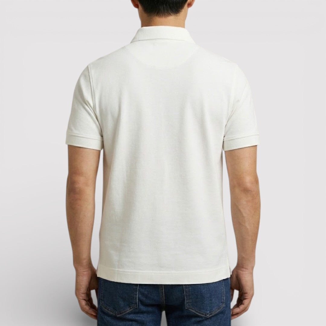 Markus Berlin Herren Zip-Poloshirt, Vorderansicht