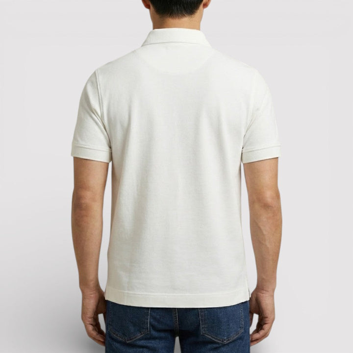 Markus Berlin Herren Zip-Poloshirt, Vorderansicht