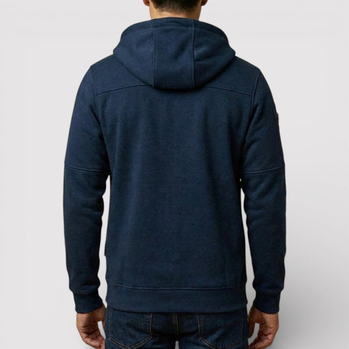 Markus Berlin Herren Zip-Hoodie mit Kapuze, Vorderansicht