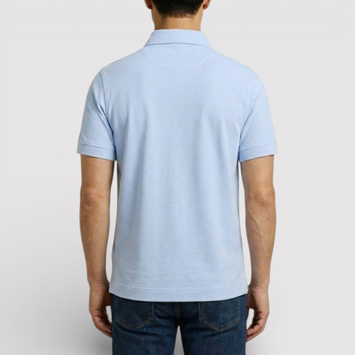 Markus Berlin Herren Zip-Poloshirt, Vorderansicht