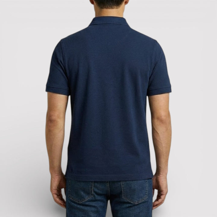 Markus Berlin Herren Zip-Poloshirt, Vorderansicht