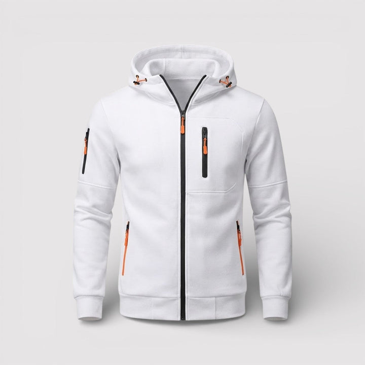 Markus Berlin Herren Zip-Hoodie mit Kapuze, Vorderansicht