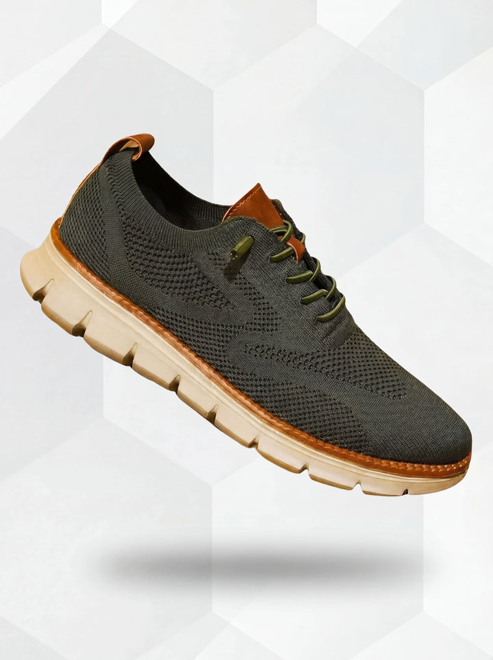 Markus Berlin Herren Sneaker Grün, Vorderansicht